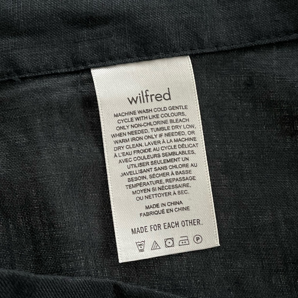 Rare* Linen Aritiza Wilfred Eleta Wrap Skirt 
Sz M - Picture 12 of 13